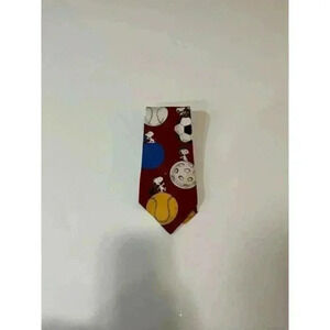 PEANUTS Red‎ Snoopy Novelty Tie Most Valuable Player Sports Polyester Necktie